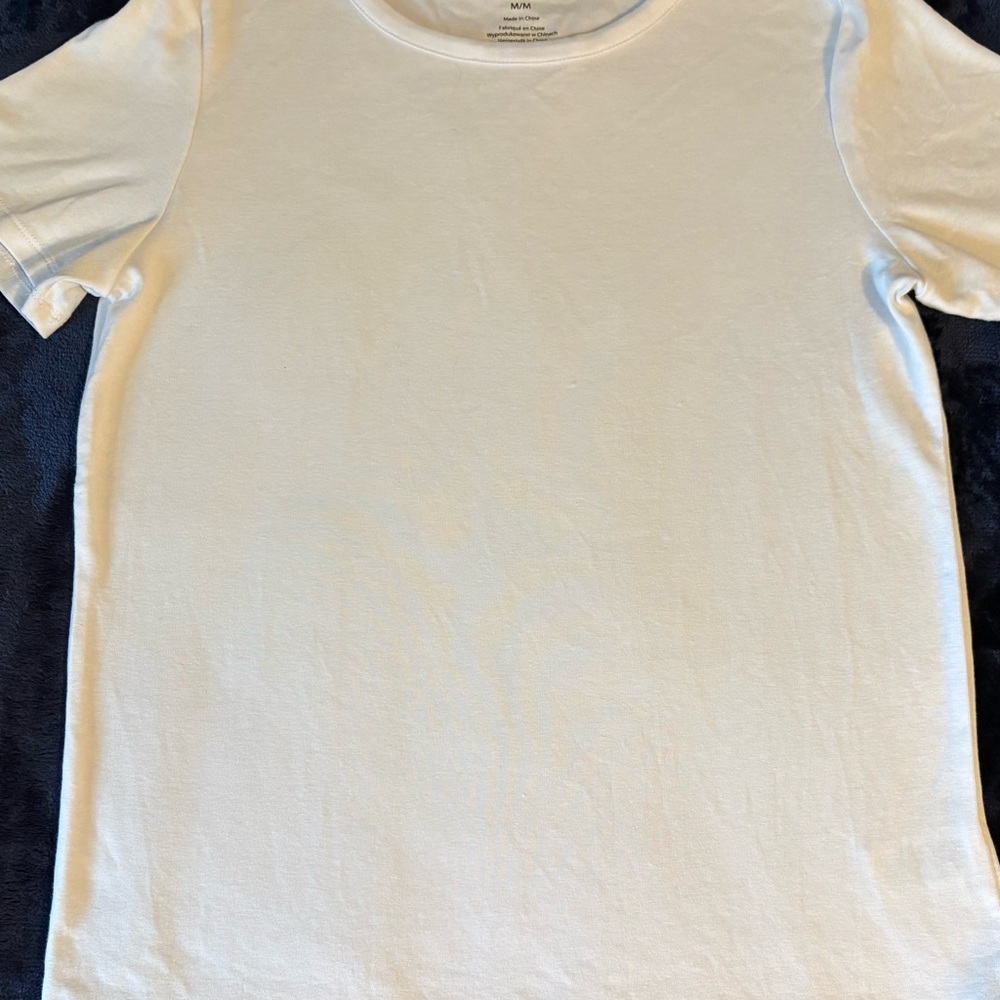 Jones New York White Crewneck T-Shirt